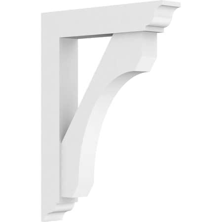 Ekena Millwork Standard Legacy Architectural Grade PVC Bracket With Traditional Ends, 3"W x 18"D x 24"H BKTP03X18X24LEC01